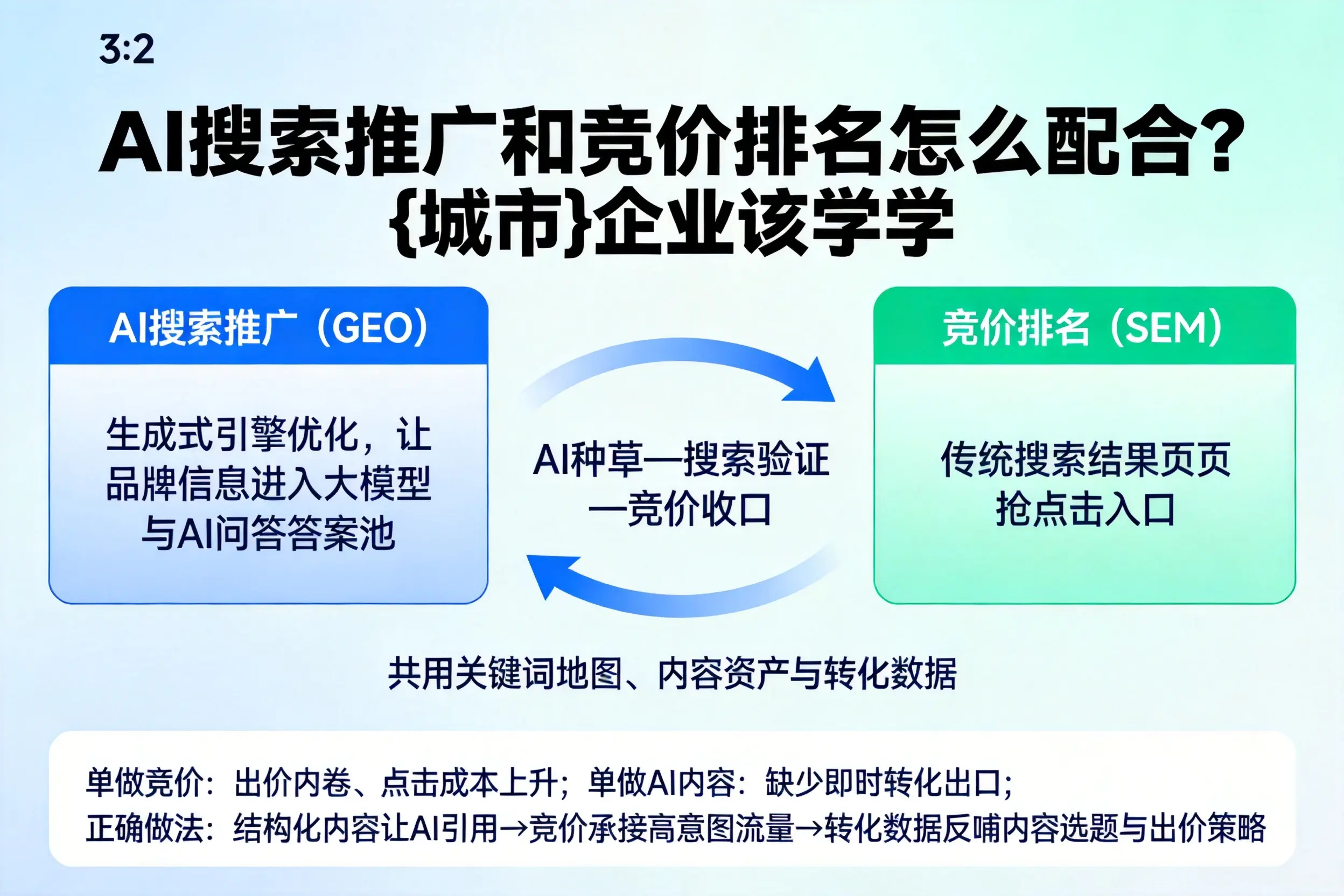AI搜索推广和竞价排名怎么配合？舟山企业该学学