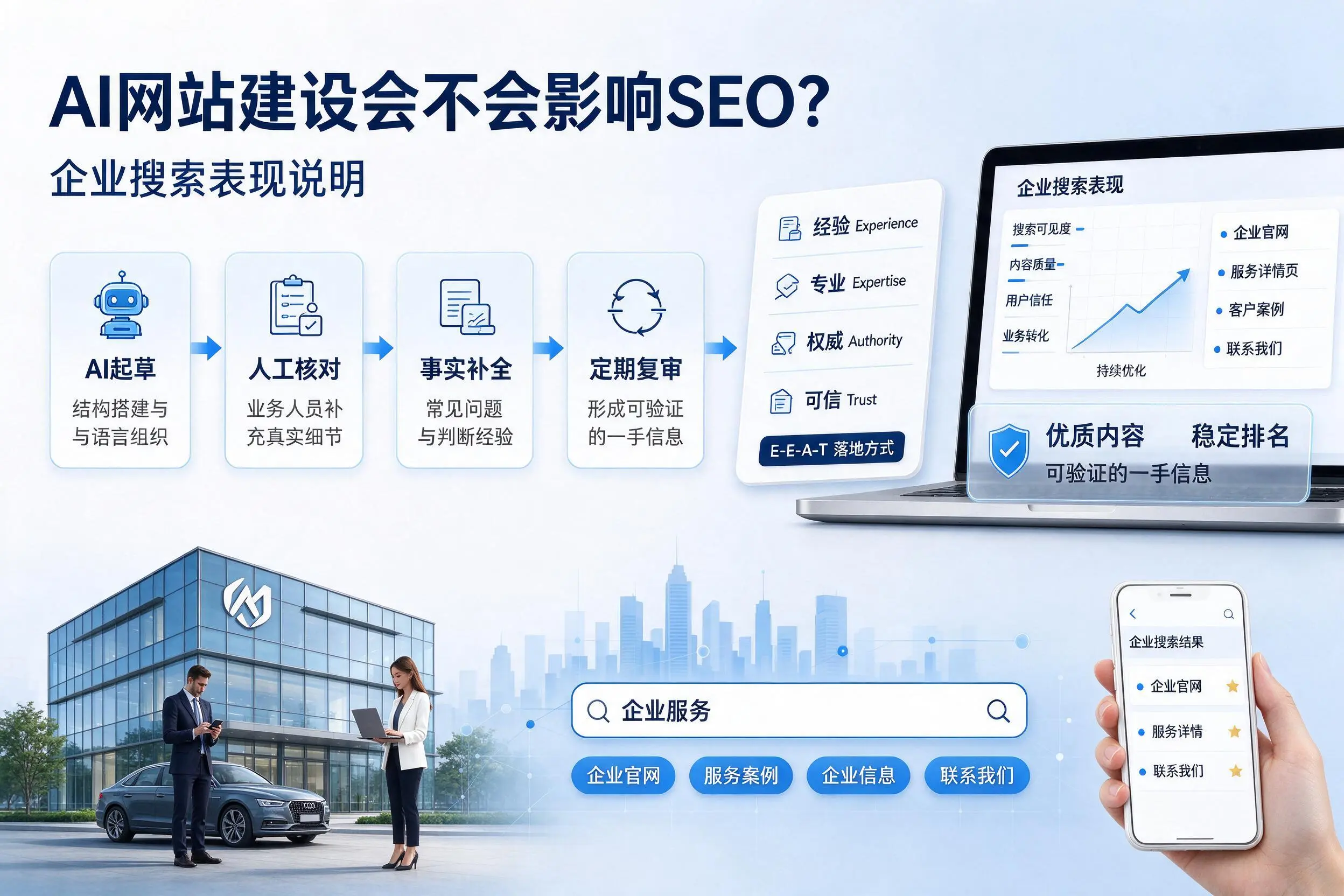 AI网站建设会不会影响SEO？舟山企业搜索表现说明