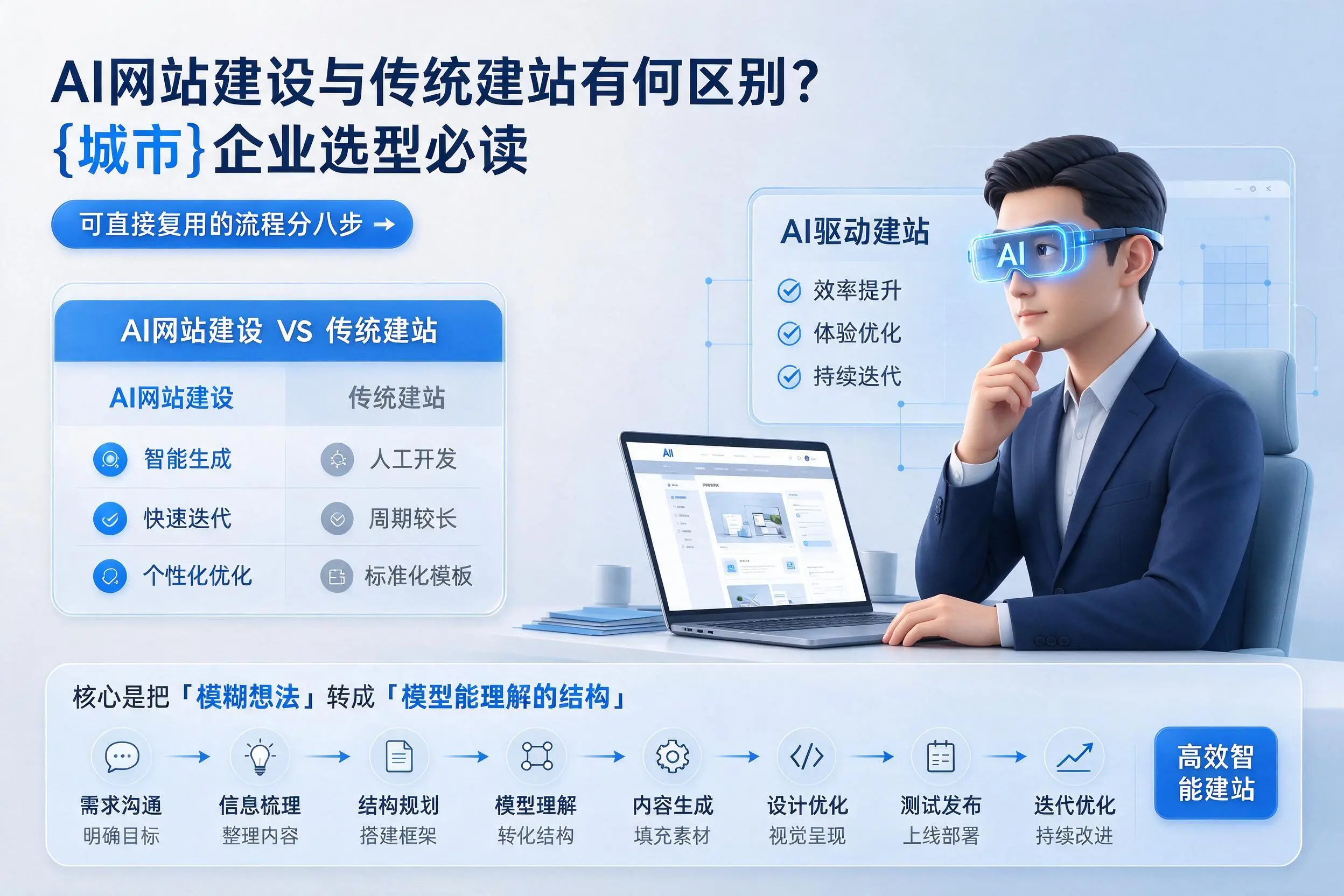 AI网站建设与传统建站有何区别？舟山企业选型必读