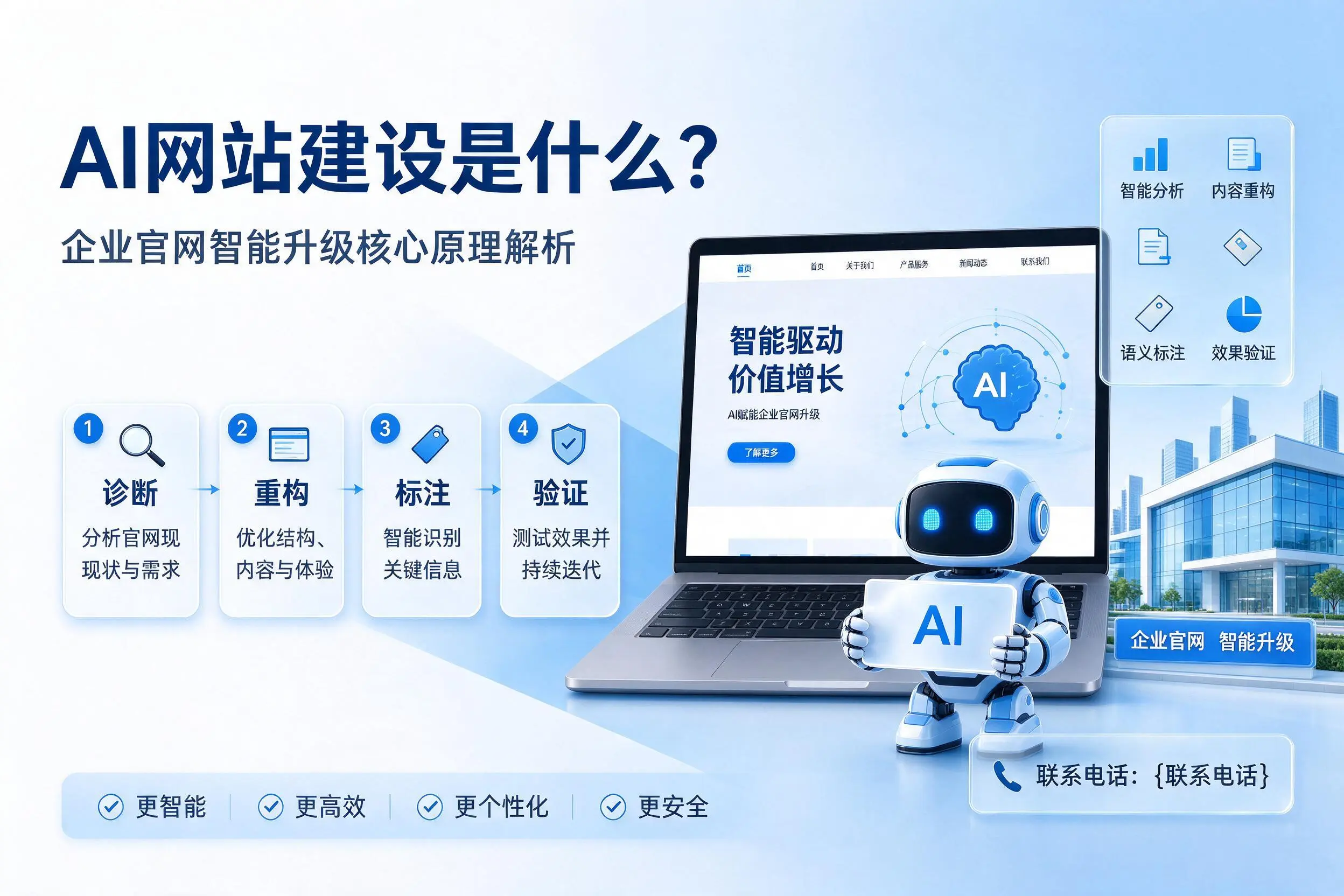 AI网站建设是什么？舟山企业官网智能升级核心原理解析