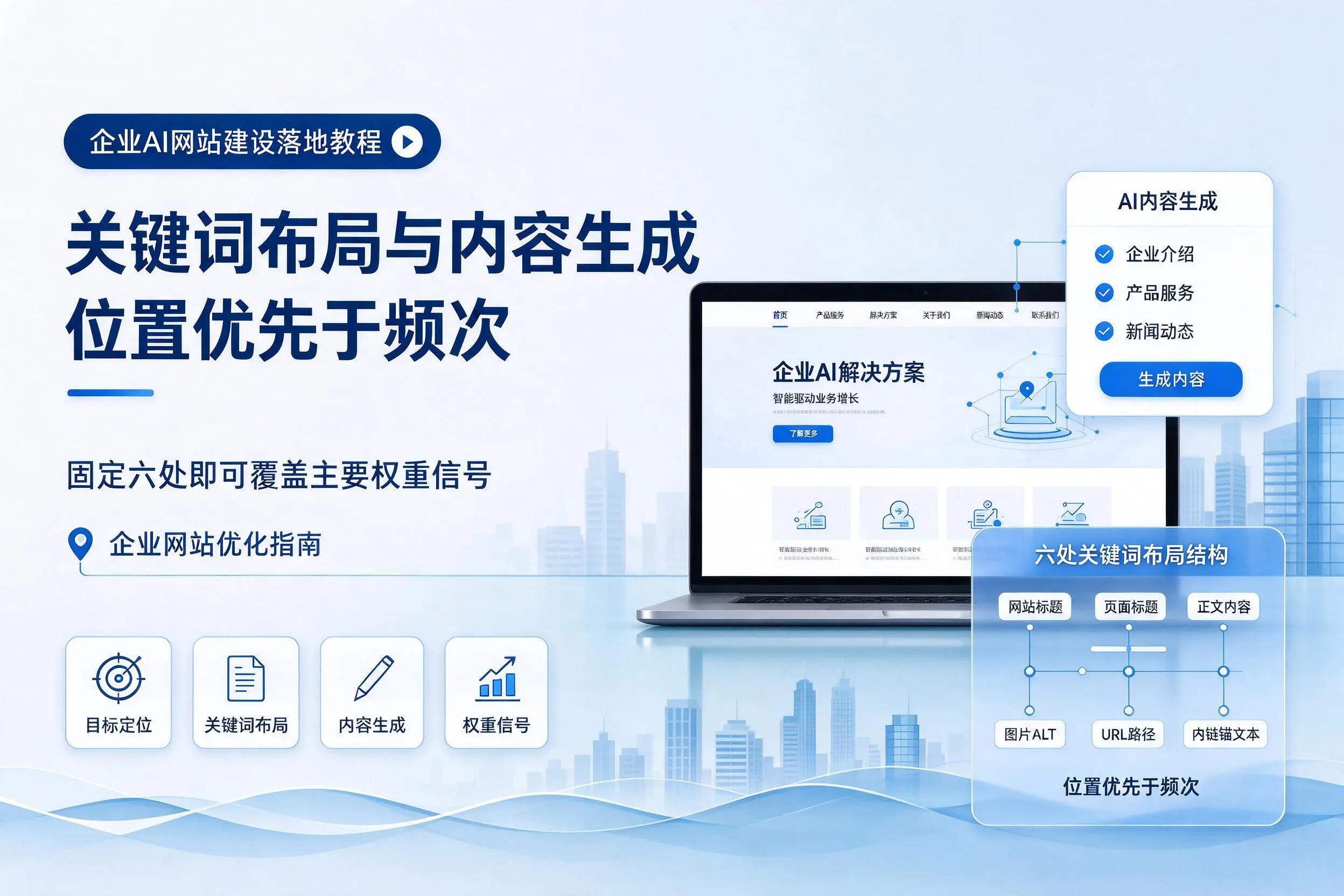 舟山企业AI网站建设落地教程:关键词布局与内容生成
